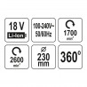 YT-82933 YATO Ventilator hibrid 18 V /240 V, 2 trepte