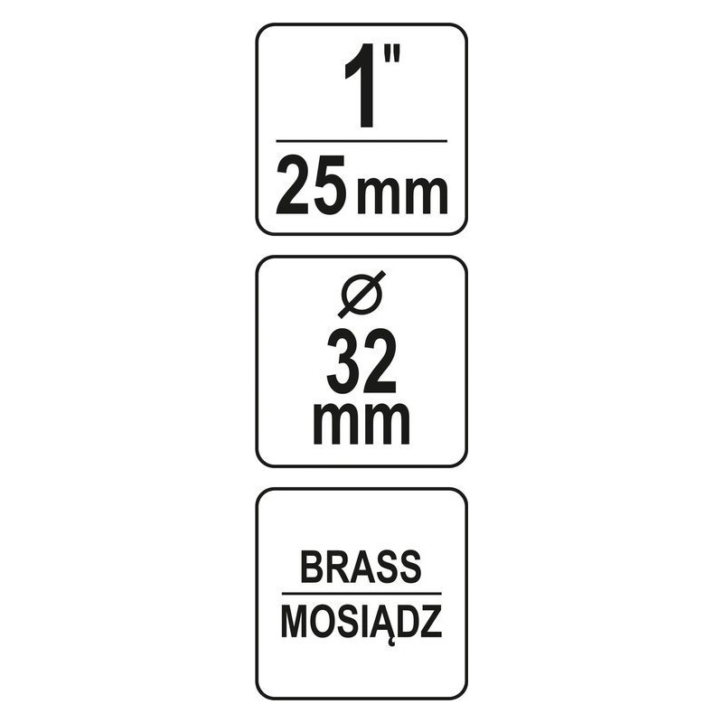 YT-85395 YATO Stut din alama pentru pompe de 1 "