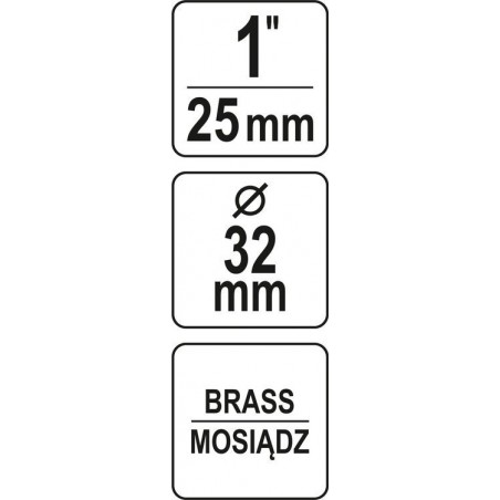 YT-85395 YATO Stut din alama pentru pompe de 1 "
