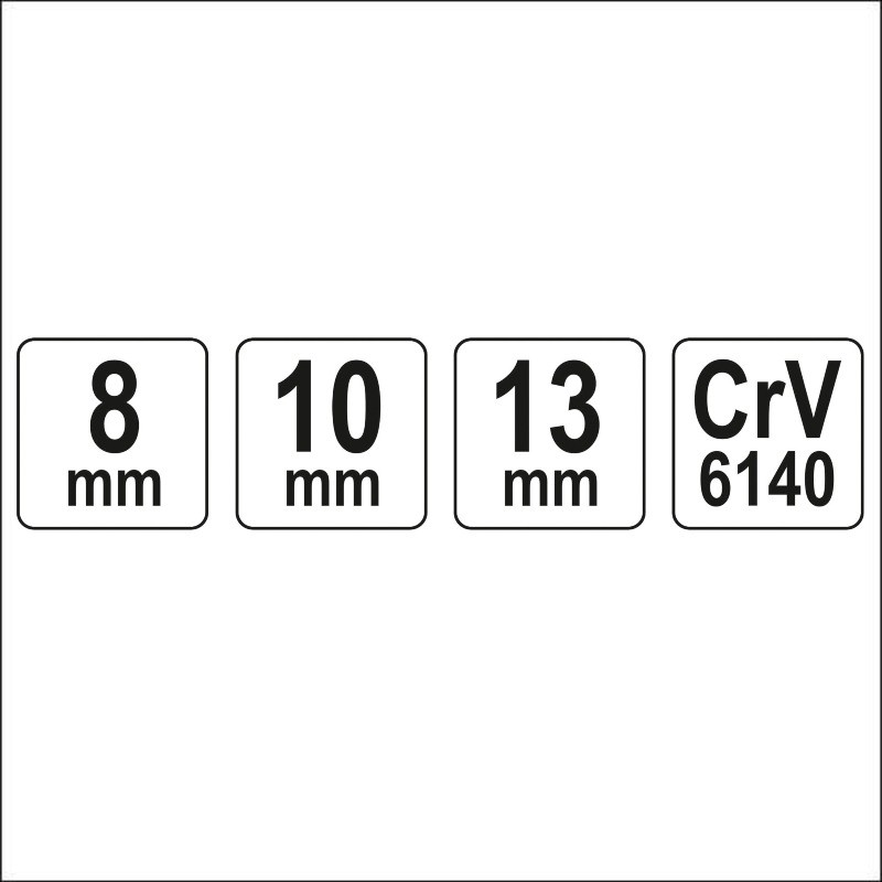 YT-15791 YATO Set chei tip T, dimensiuni 8 - 10 - 13 mm