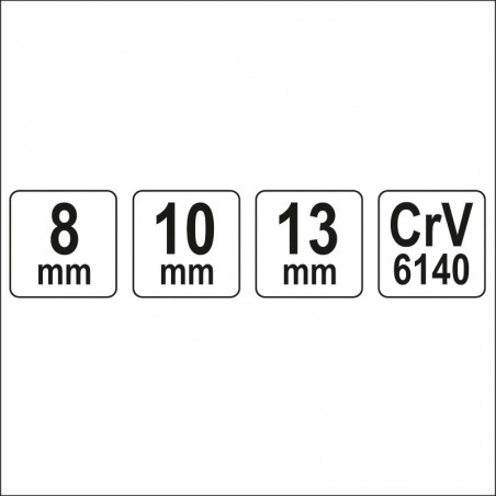 YT-15791 YATO Set chei tip T, dimensiuni 8 - 10 - 13 mm