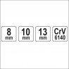 YT-15791 YATO Set chei tip T, dimensiuni 8 - 10 - 13 mm