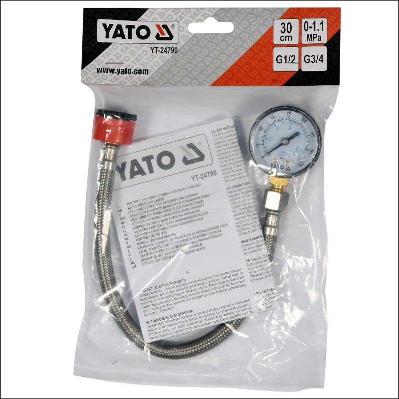 YT-24790 YATO Kit pentru controlul presiunii instalatii