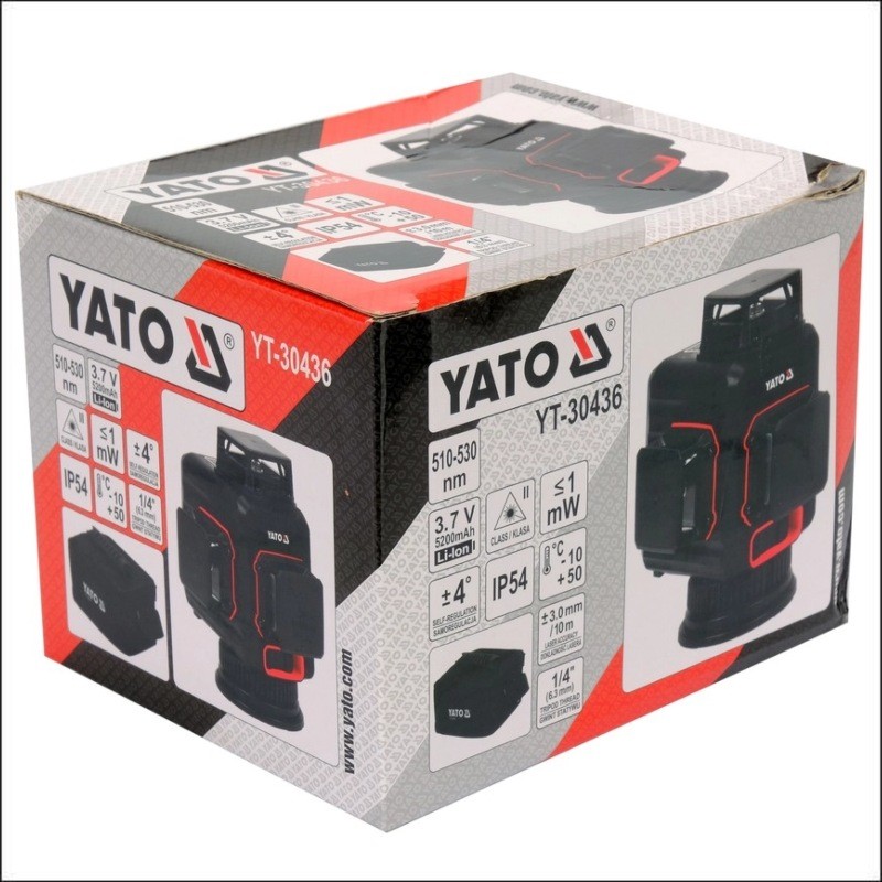 YT-30436 YATO Nivela laser verde cu 12 linii, 3D