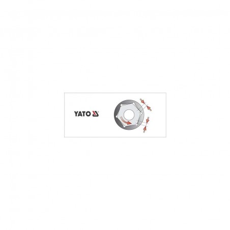 YT-3813 YATO Cheie tubulara hexagonala 3/8 ", 30x18 mm