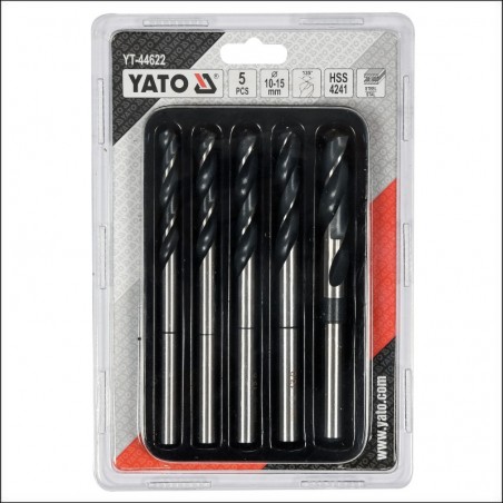 YT-44622 YATO Set burghie pentru metal 10 - 15 mm, 5 buc