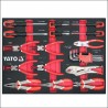 YT-55308 YATO Dulap de scule cu 7 sertare, echipat cu 157 de piese