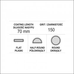 YT-6155 YATO Set pile diamantate 5 x 180 x 70 mm