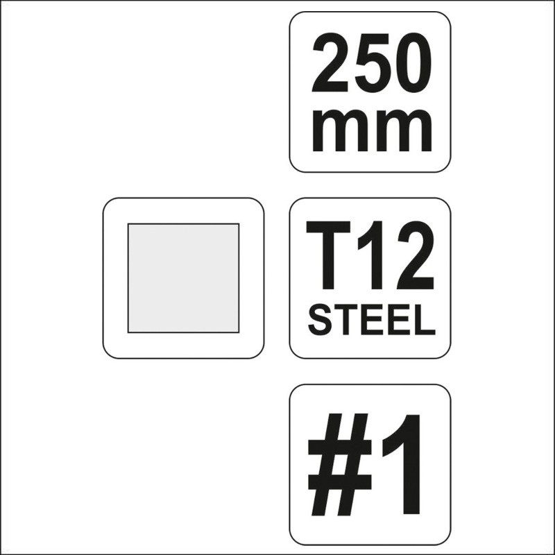 YT-6224 YATO Pila patrata lacatuserie lungime 250 mm, pentru metal