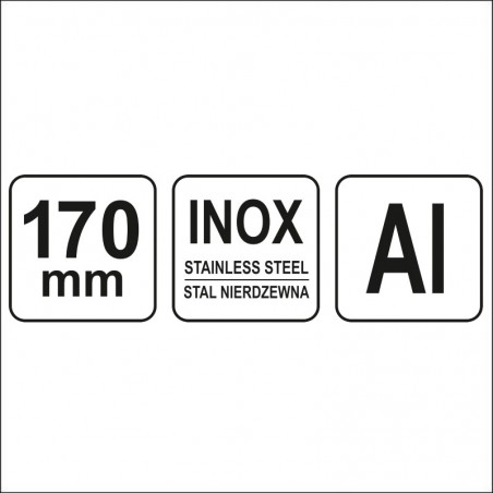 YT-70780 YATO Echer metalic cu talpa, 170 mm