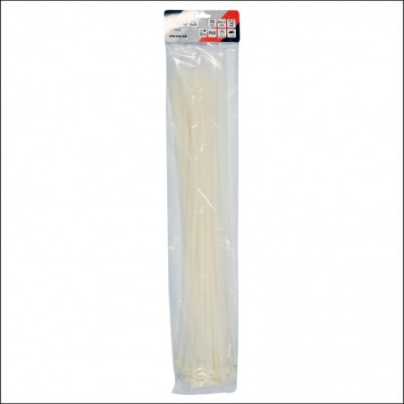 YT-70635 YATO  Set  50 coliere din plastic 500 x 7.6 mm, albe