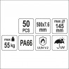 YT-70635 YATO  Set  50 coliere din plastic 500 x 7.6 mm, albe