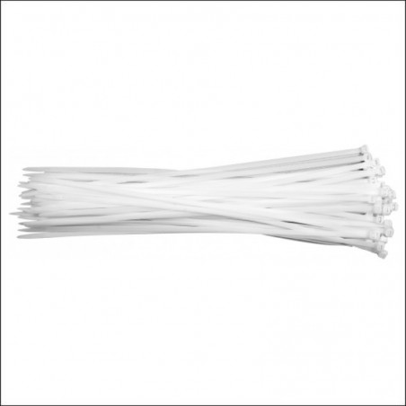 YT-70639 YATO Set 50 coliere din plastic 760 x 12.6 mm, albe