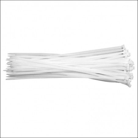 YT-70630 YATO Set 50 coliere din plastic 200 x 7.6 mm, albe