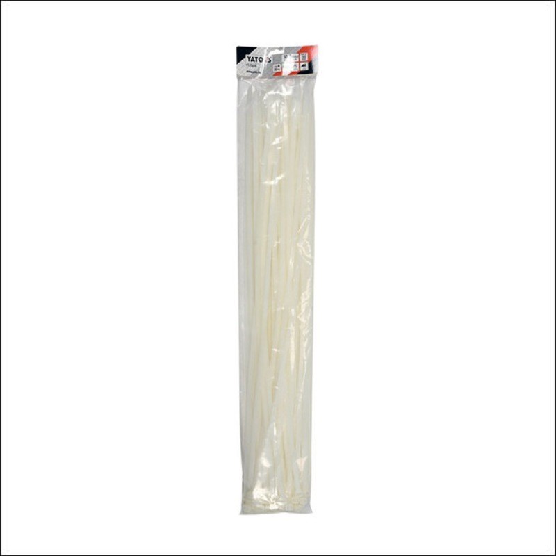 YT-70638 YATO Set 50 coliere din plastic 700 x 9.0 mm, albe