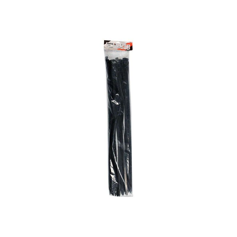 YT-70659 YATO Set 50 coliere din plastic 760 x 12.6 mm, negre