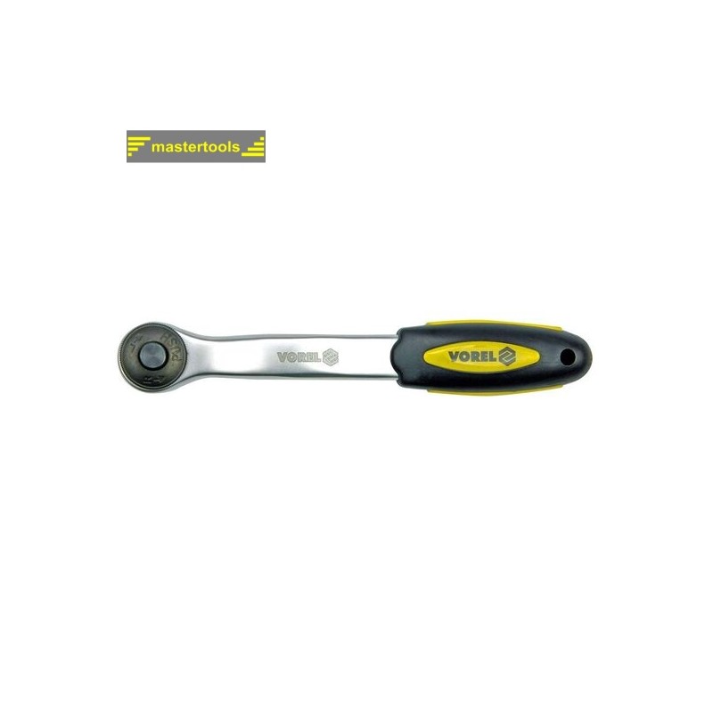 53573 VOREL Antrenor cu clichet, patrat 1/2'', lungime 260 mm, 72 T