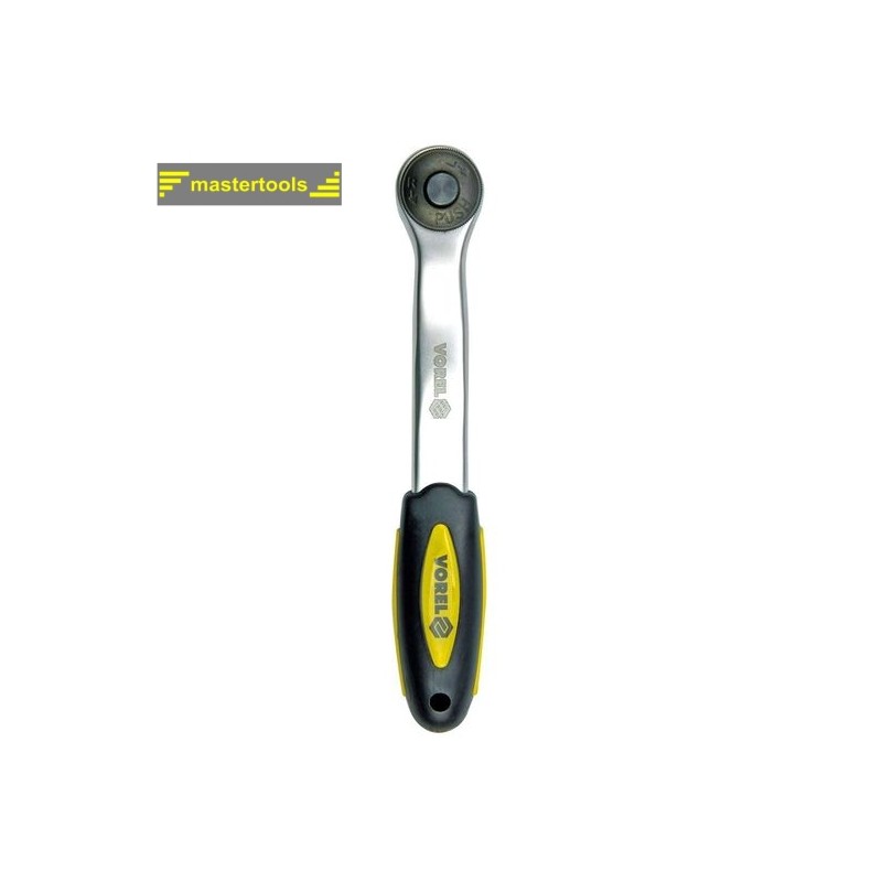 53573 VOREL Antrenor cu clichet, patrat 1/2'', lungime 260 mm, 72 T