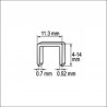 YT-7052 YATO Set de 1000 capse tapiterie 8 x 11.3 mm