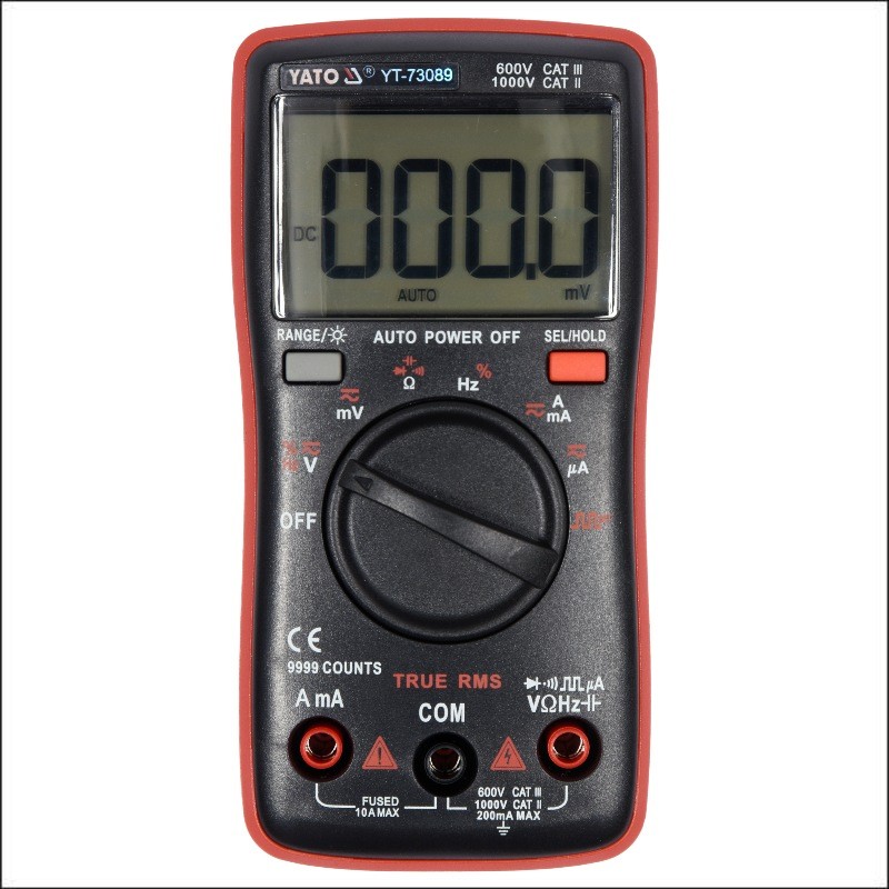 YT-73089 YATO Multimetru digital, LCD 9999