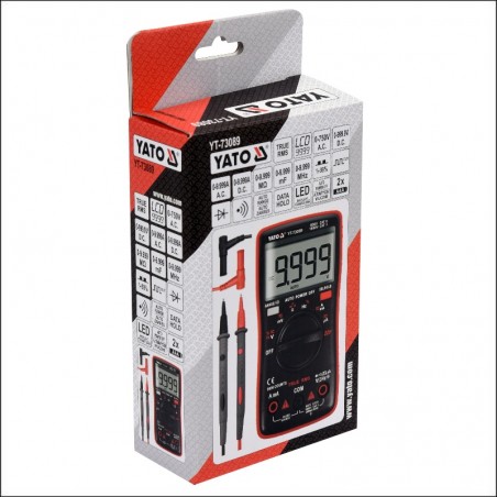 YT-73089 YATO Multimetru digital, LCD 9999