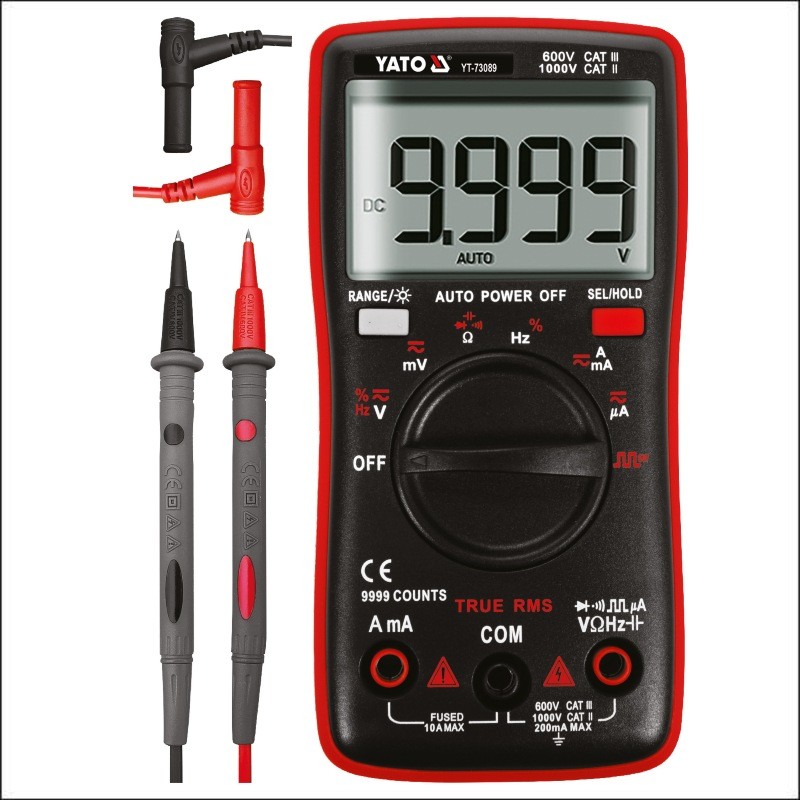 YT-73089 YATO Multimetru digital, LCD 9999