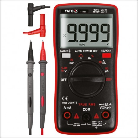 YT-73089 YATO Multimetru digital, LCD 9999