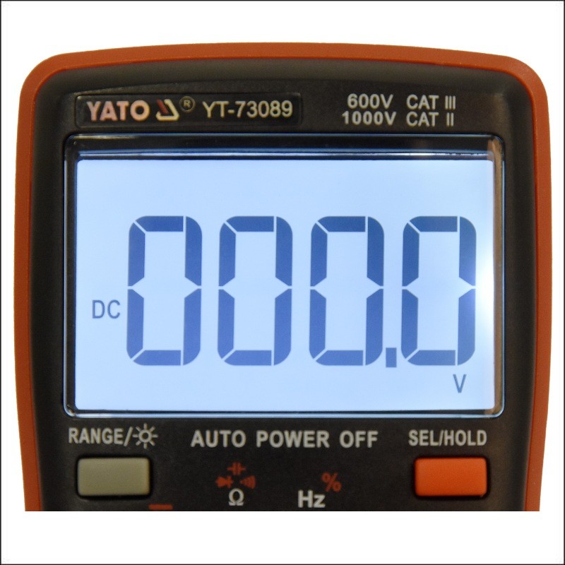 YT-73089 YATO Multimetru digital, LCD 9999