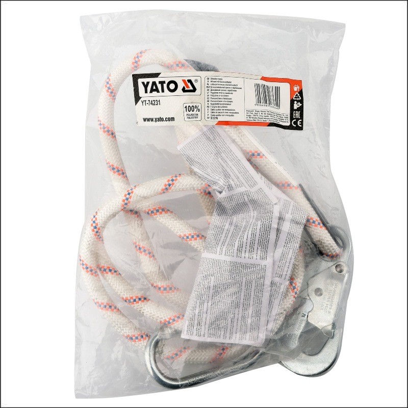 YT-74231 YATO Coarda de siguranta cu amortizor, lungime 2 m