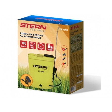 LS-16AB STERN Pompa pentru stropit cu acumulator PB 12V, 8Ah,16 l LS-16AB STERN Pompa pentru stropit cu acumulator PB 12V, 8Ah,16 l