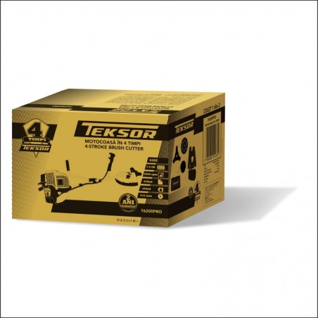 T6200PRO-MOTOR TEKSOR Motocoasa pe benzina, in 4 timpi, 7.5 CP, 62 cc