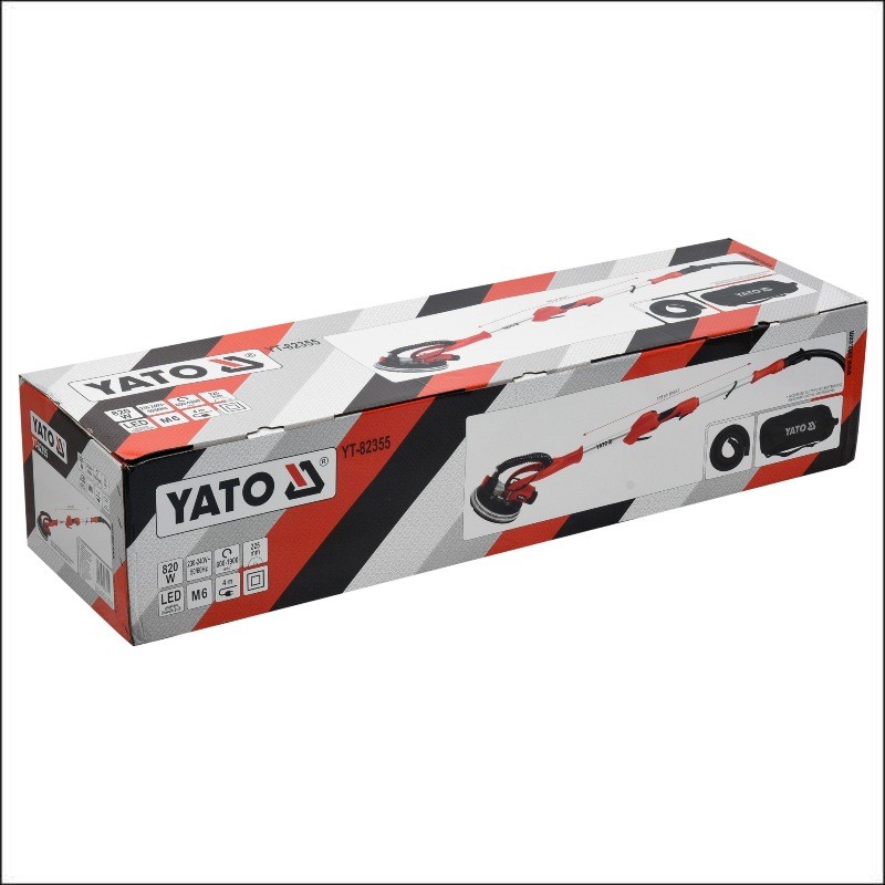 YT-82355 YATO Slefuitor pentru pereti 820W, cu aspirator iluminare LED