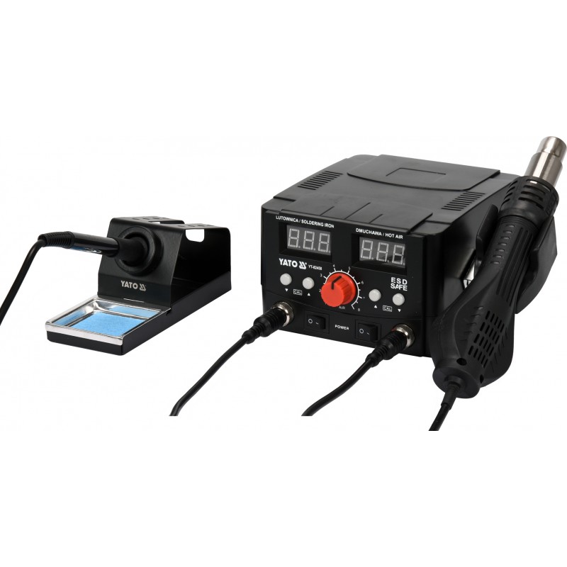 YT-82458 YATO Statie lipit 2in1, aparat de lipit 75 W,pistol aer, 750W