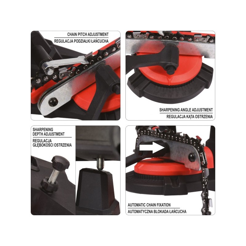 YT-84990 YATO Suport de lucru pentru ascutit lantul de drujba 85W