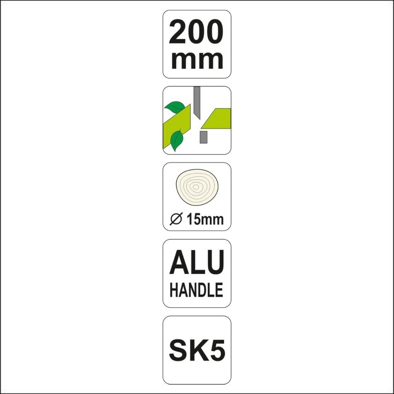 YATO Foarfeca pentru pomi 200 mm