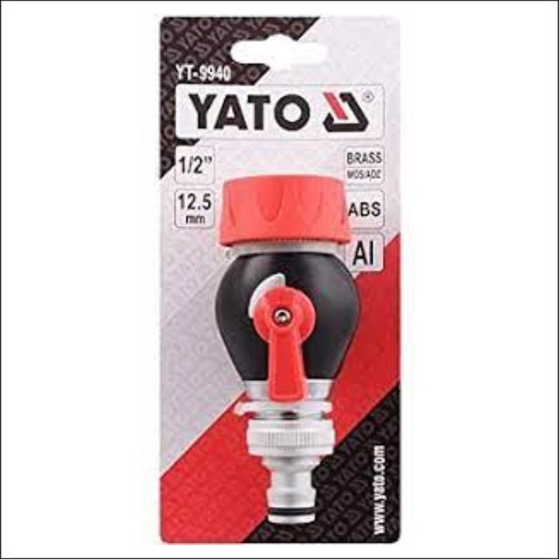 YT-9940 YATO Mufa cu robinet si stut, cuplare furtun 3/4 "