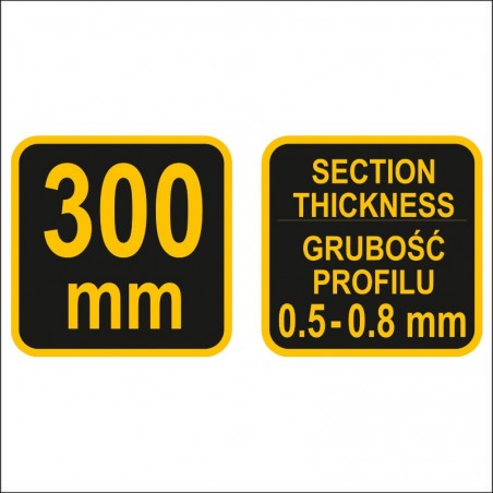 04301 VOREL Cleste pentru imbinat profile 0.5-0.8 mm, lungime 300 mm