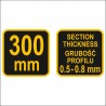 04301 VOREL Cleste pentru imbinat profile 0.5-0.8 mm, lungime 300 mm