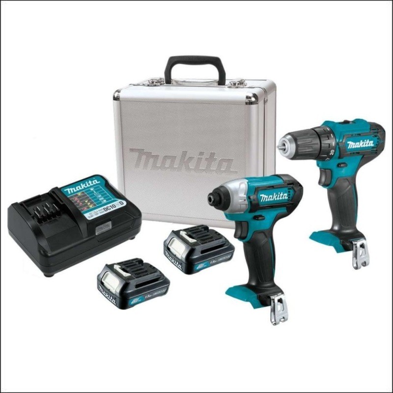 CLX224X MAKITA Kit 2 scule (DF333DZ + TD110DZ) cu 2 acumulatori