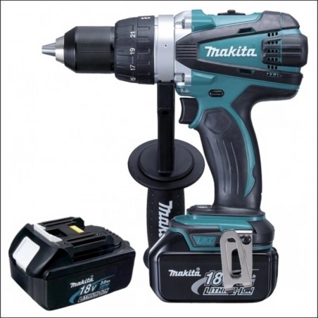 DDF458RFE MAKITABormasina 91 Nm, 2 acumulatori Li-ion LXT 18 V 3.0 Ah