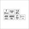 YT-09618 YATO Cheie pneumatica de insurubat cu impact, prindere 1", forta 4800 Nm