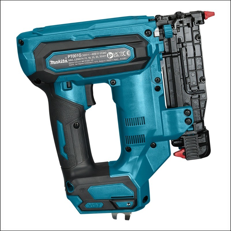 PT001GZ MAKITA  Pistol de batut cuie fara cap, compatibil cu XGT 40V
