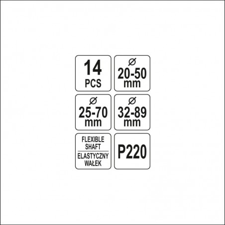 YT-05800 YATO  Kit de honuit cilindrii, 14 piese
