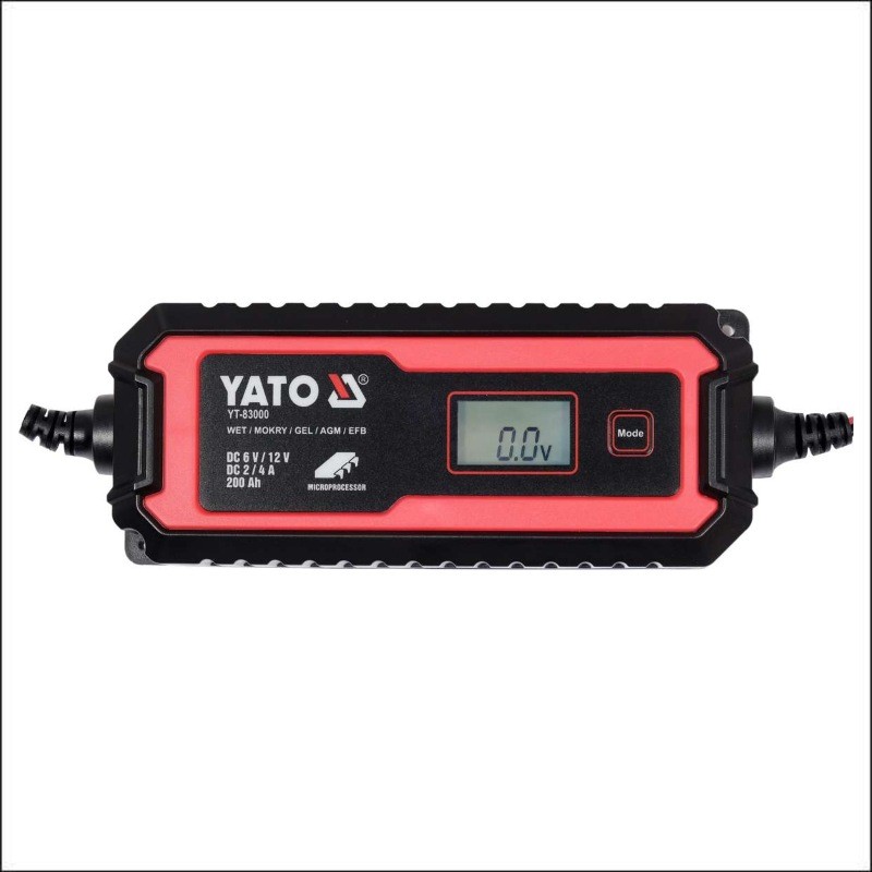 YT-83000 YATO Redresor acumulatori cu display LCD, gama 6V/2A, 12V/4A