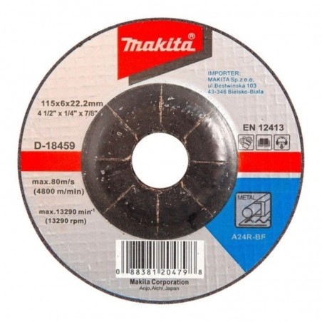 D-18459 MAKITA Disc slefuire metal 115 x 6 mm