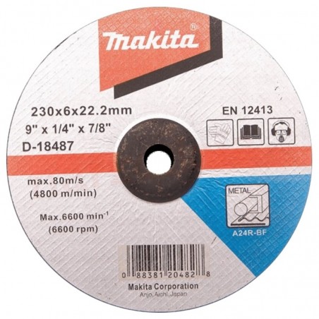 D-18487 MAKITA Set 10 discuri slefuire metal 230 x 6 mm