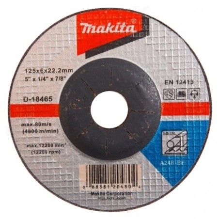 D-18465 MAKITA Disc slefuire metal 125 x 6 mm