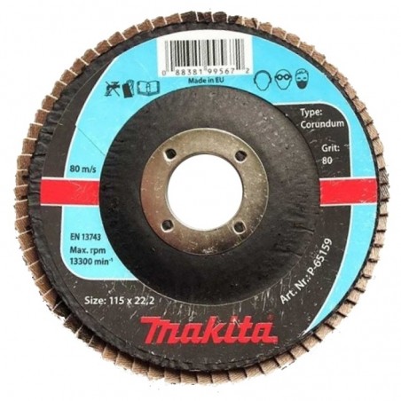 P-65159 MAKITA Disc de slefuire, granulatie A80, 115x22.23 mm