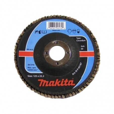 P-65187 MAKITA Disc de slefuire , granulatie A60, 125x22.23 mm