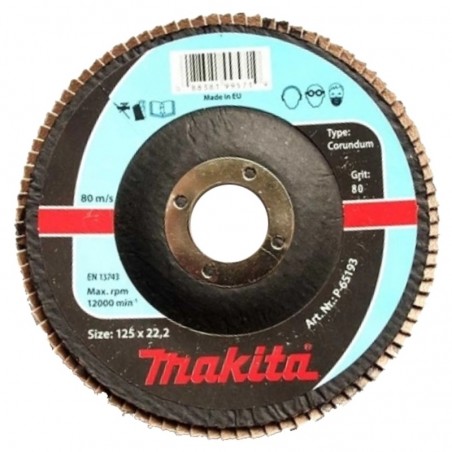 P-65193 MAKITA Disc de slefuire, granulatie A80, 125x22.23 mm